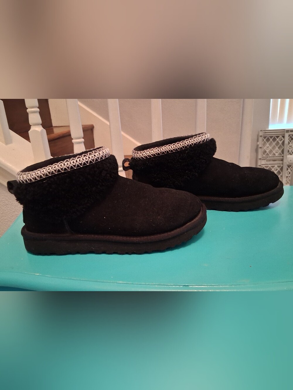 UGG Black Short Cuff Booties